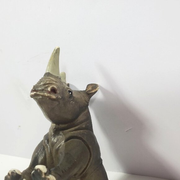 Safari Ltd White Rhino Mom & Baby 1996 Figure Lot - Picture 15 of 16